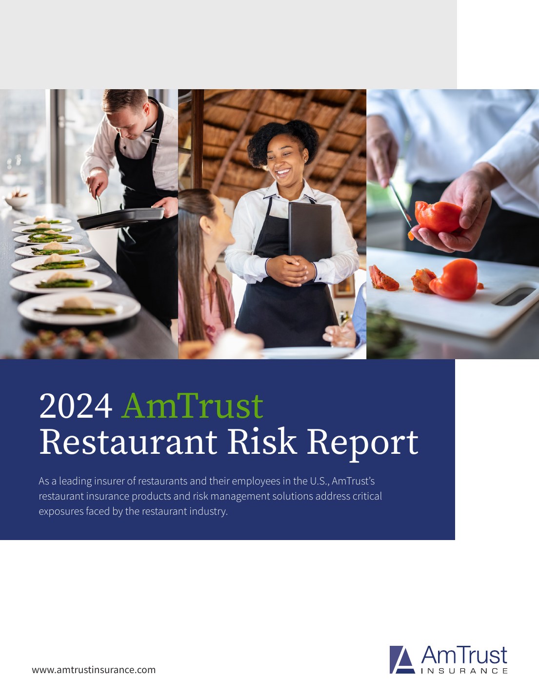 Cover of the 2024 AmTrust Restaurant Risk Report